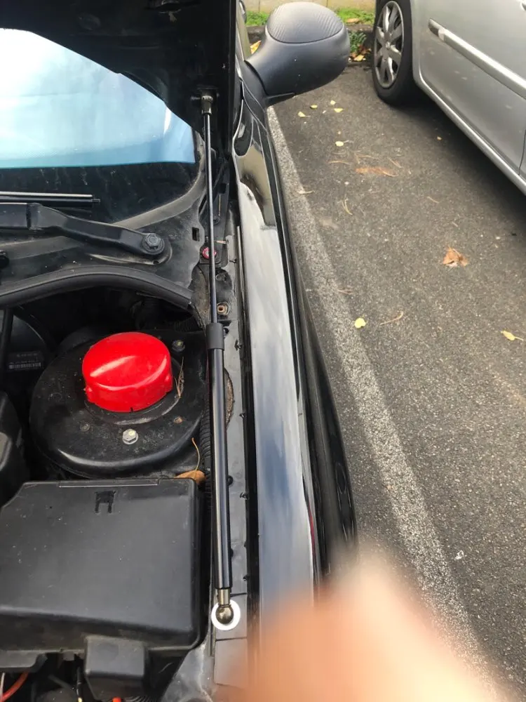 Kit puntal capó Peugeot 206 1998-2016 – Varilla amortiguadora - imagen 2