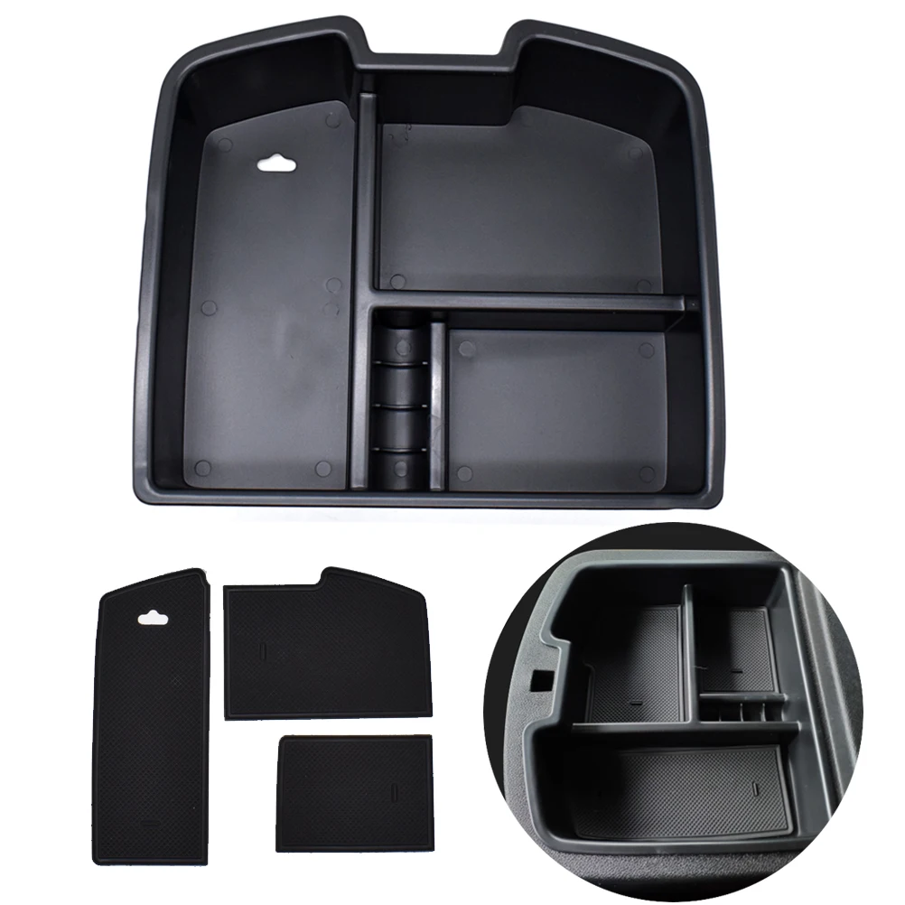 Organizador Consola Reposabrazos Chevrolet Tahoe Yukon Silverado GMC Sierra 2014-2018 - imagen 4