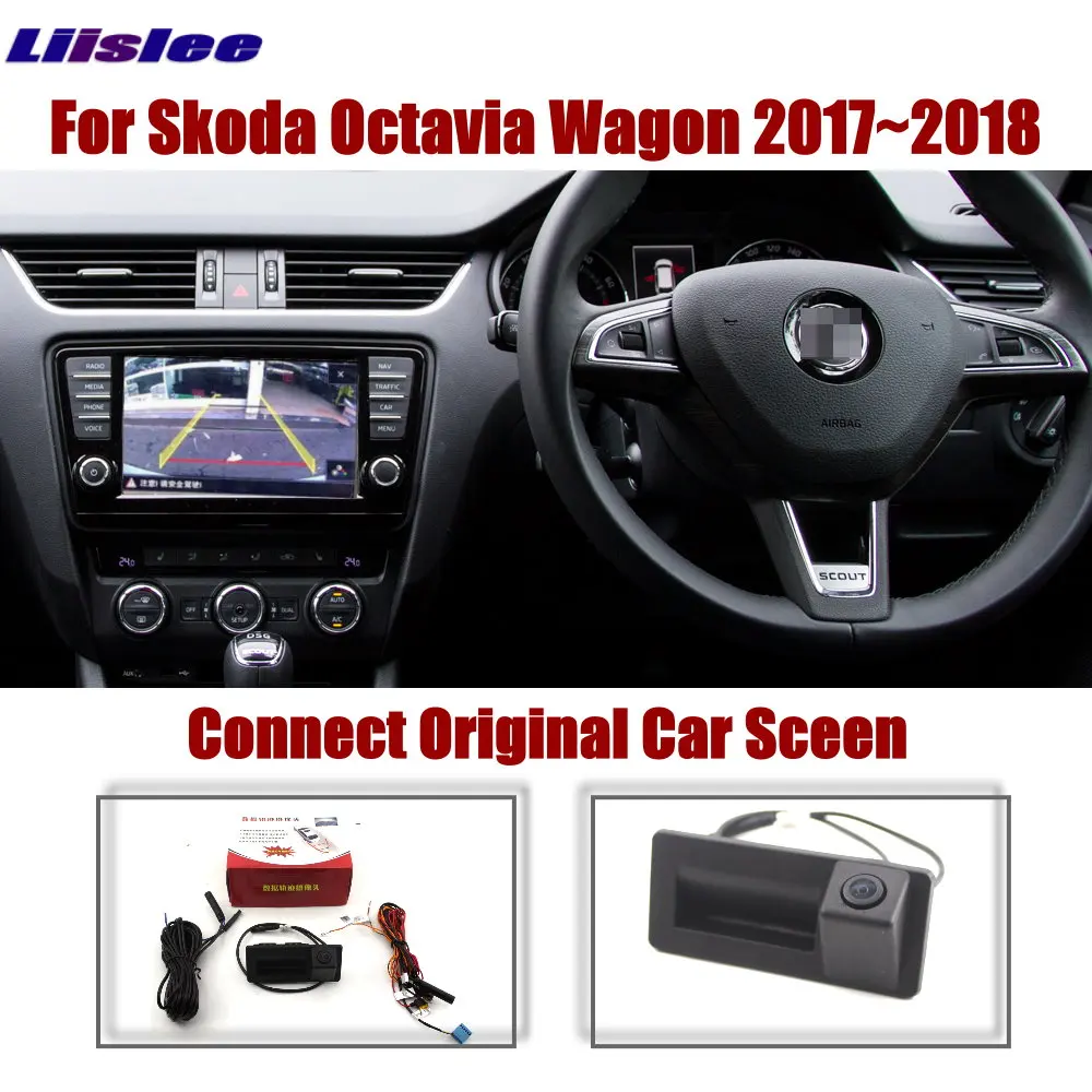 Cámara de marcha atrás dinámica para Skoda Octavia Mk3 2012-2019