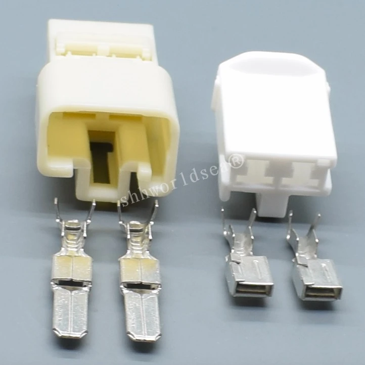 Conector eléctrico Shhworldsea de 2 pines para automóvil