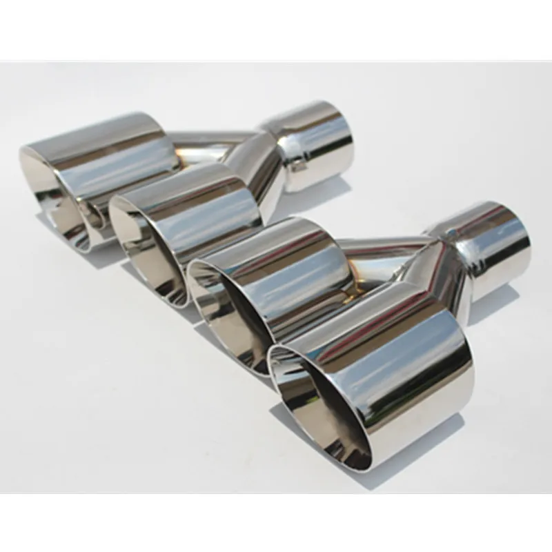 Tubo escape doble Acero Inoxidable 304 63/89 mm – BMW Mercedes VW Golf - imagen 3