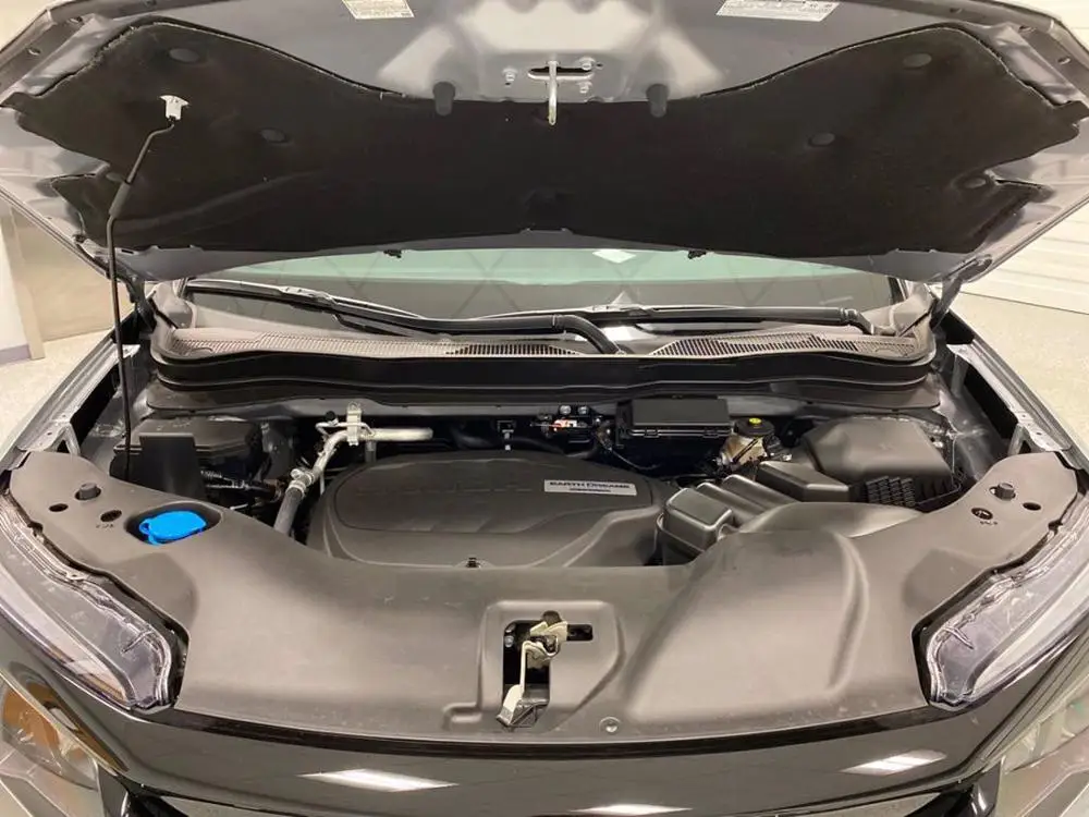 Amortiguador de capó Honda Passport 2019-2022 de fibra carbono con gas - imagen 2