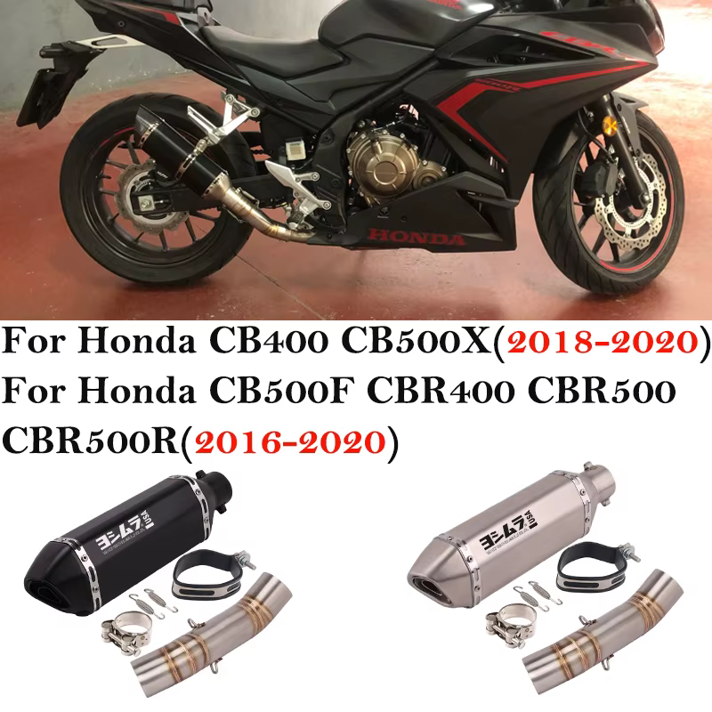 Tubo intermedio de escape carbono Slip-On – Honda CB500F/CB500X