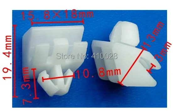 Shhworldsea 0019910371 clips protector falda lateral – Mercedes A - imagen 2