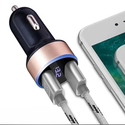Cargador USB doble para coche 3,1 A compatible con BMW Serie
