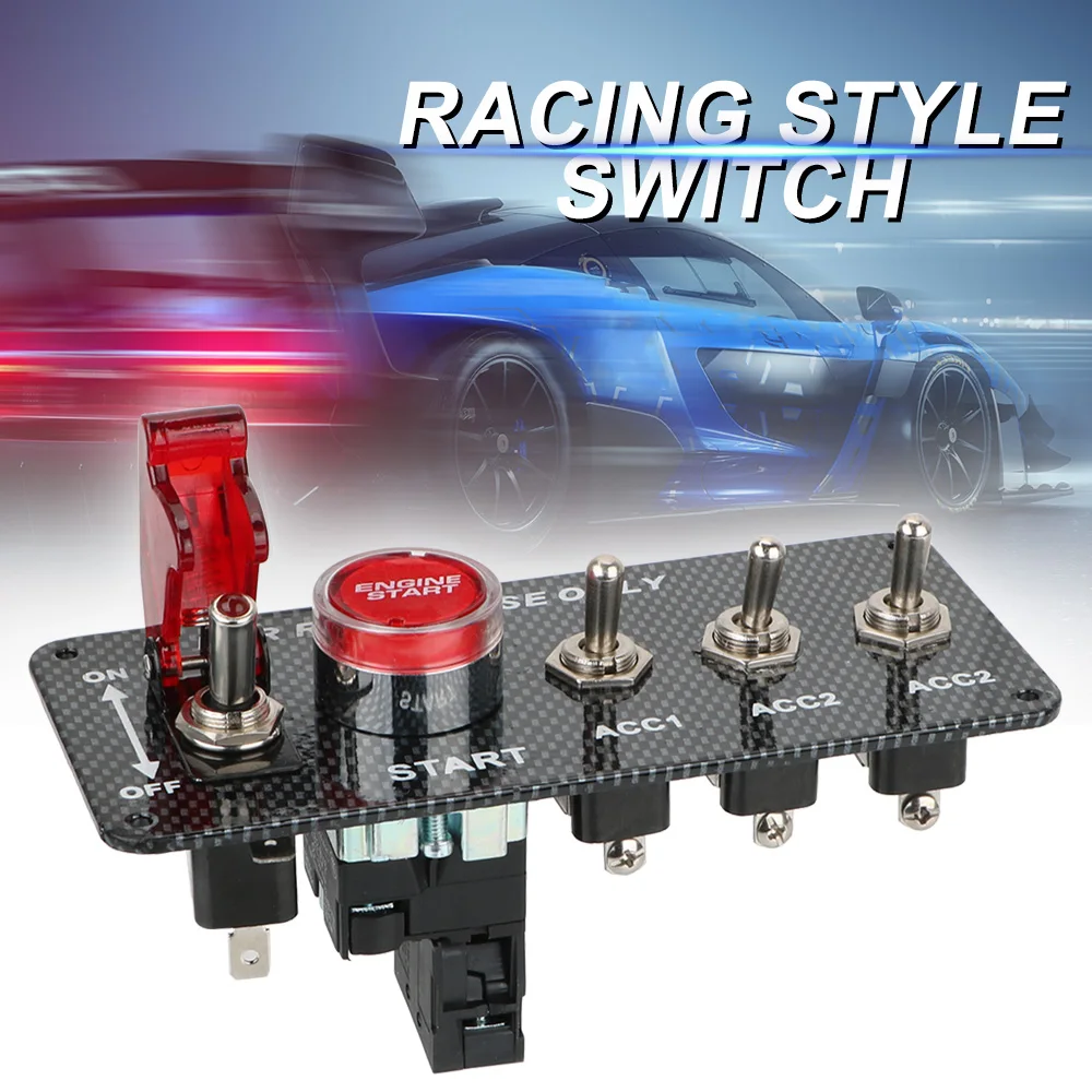 Interruptor basculante LED 12 V para coche – Arranque del motor