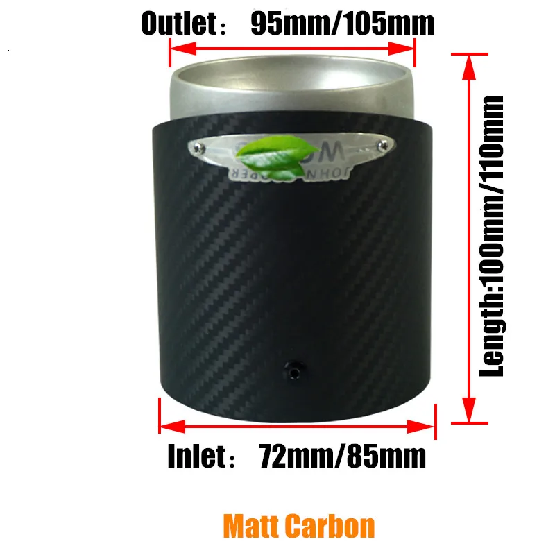 Punta de escape de carbono para MINI Cooper JCW R50-F60 - imagen 2