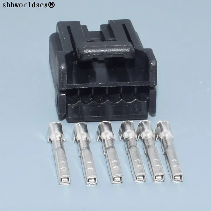 Shhworldsea carcasa conector eléctrico 6 pines 1,2 mm sin sellar 175507