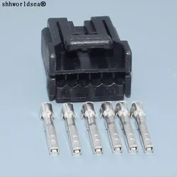 Shhworldsea carcasa conector eléctrico 6 pines 1,2 mm sin sellar 175507