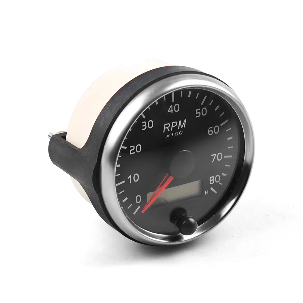 Tacómetro 85 mm LCD 0-8000 rpm para motor gasolina 12/24 V - imagen 3