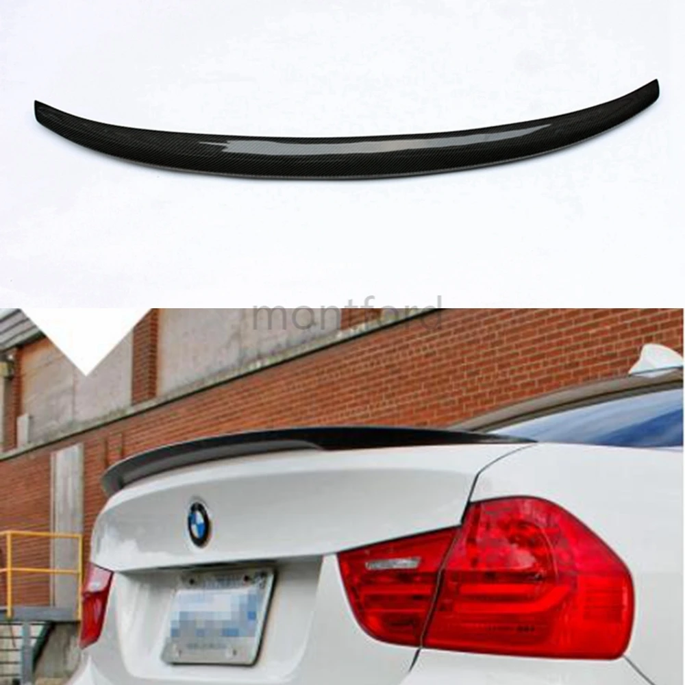 Alerón de maletero estilo P en fibra de carbono para BMW E90 sedán - imagen 2