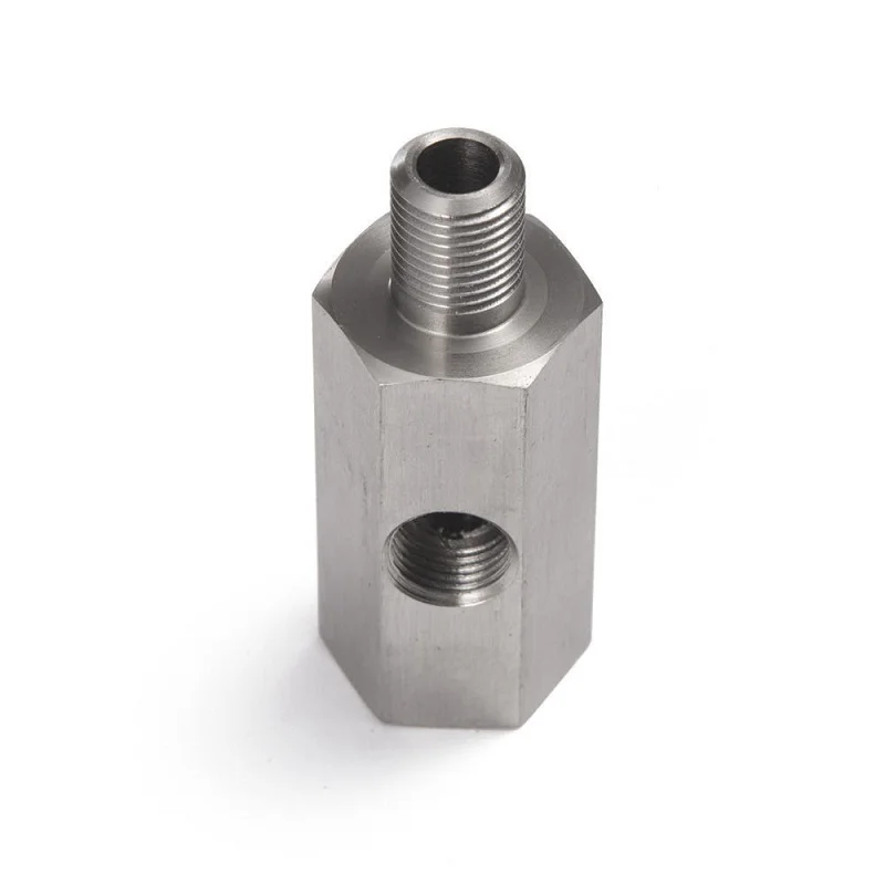 Adaptador T 1/8 NPT hembra acero inoxidable para sensor presión aceite - imagen 4