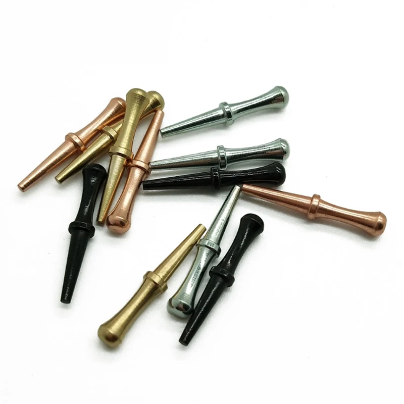 Kit clavijas metal Cribbage 12 uds 28,6mm – negro/plateado/latón/cobre - imagen 2