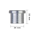 34mm silver