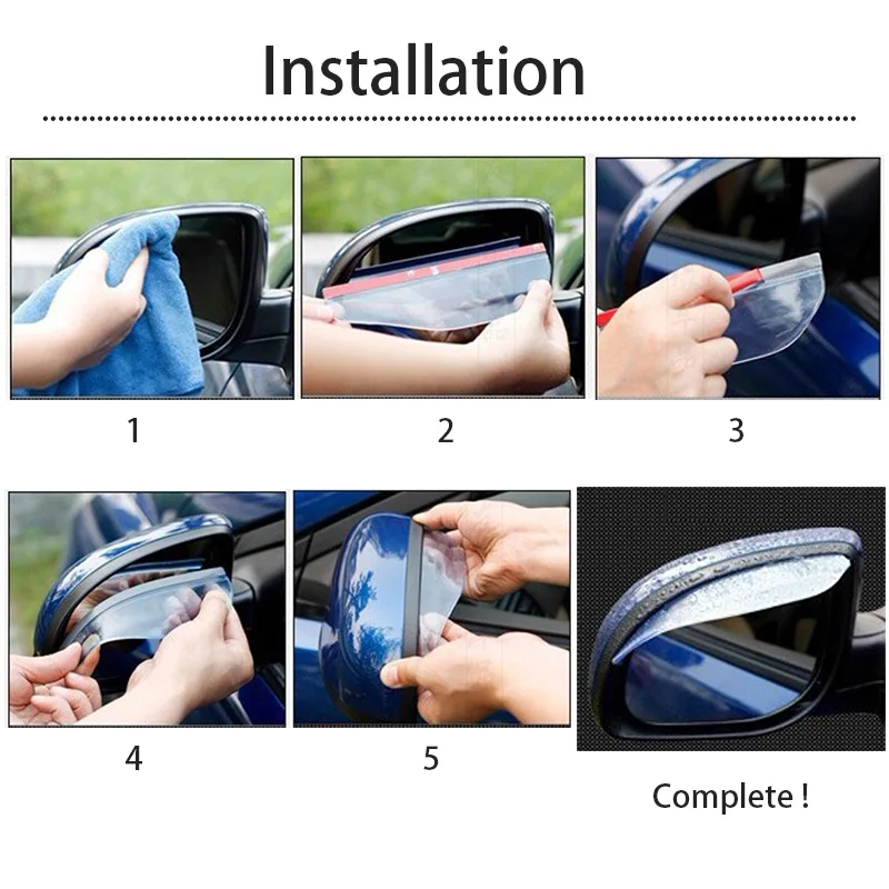 Viseras universales para retrovisores de coche contra nieve - imagen 5