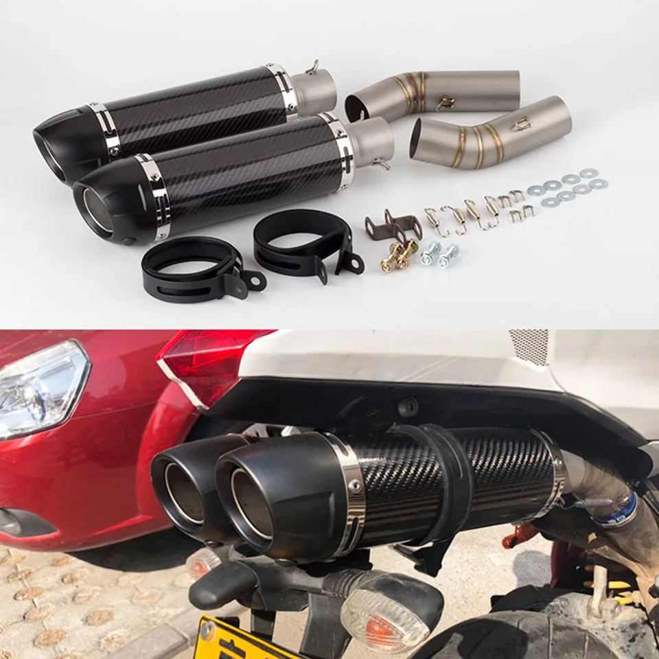 Escape completo Ducati 848 EVO 1098 1198 con silenciador y enlace medio