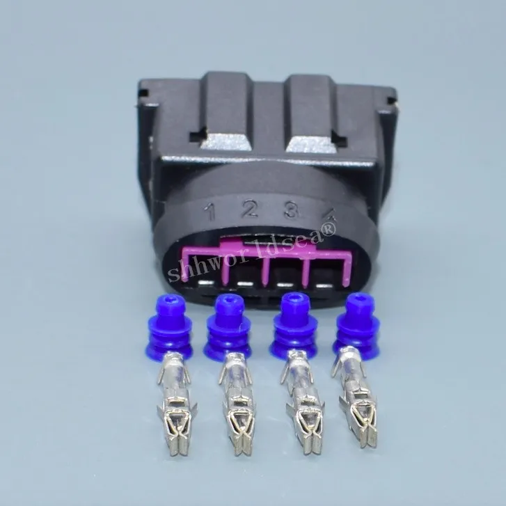 Shhworldsea 282192-1 Conector EV1 hembra de 4 pines para inyector y bobina - imagen 4