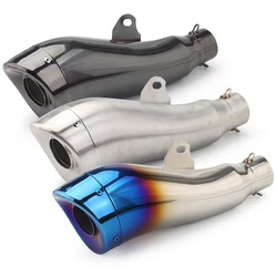 Silenciador de escape GP universal de acero 36-51 mm para moto