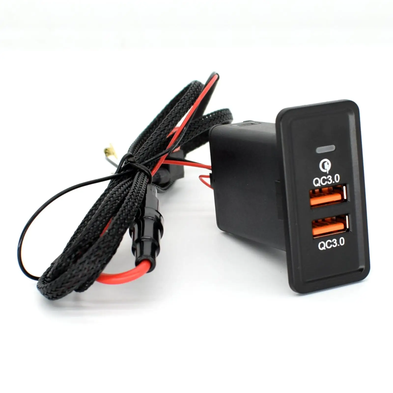 Cargador coche USB dual QC3.0 12V para SEAT Ibiza y VW Golf - imagen 3