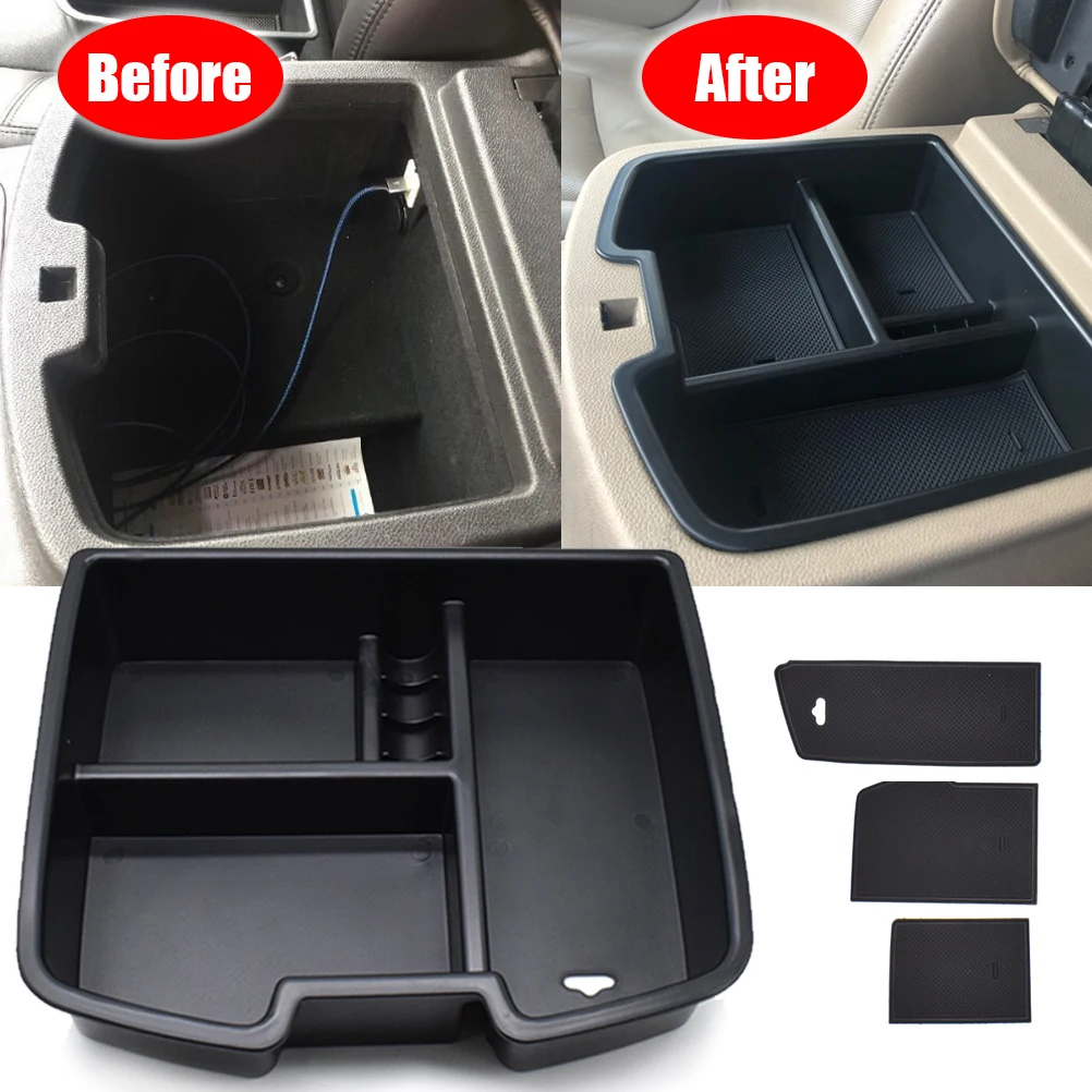 Organizador Consola Reposabrazos Chevrolet Tahoe Yukon Silverado GMC Sierra 2014-2018 - imagen 2