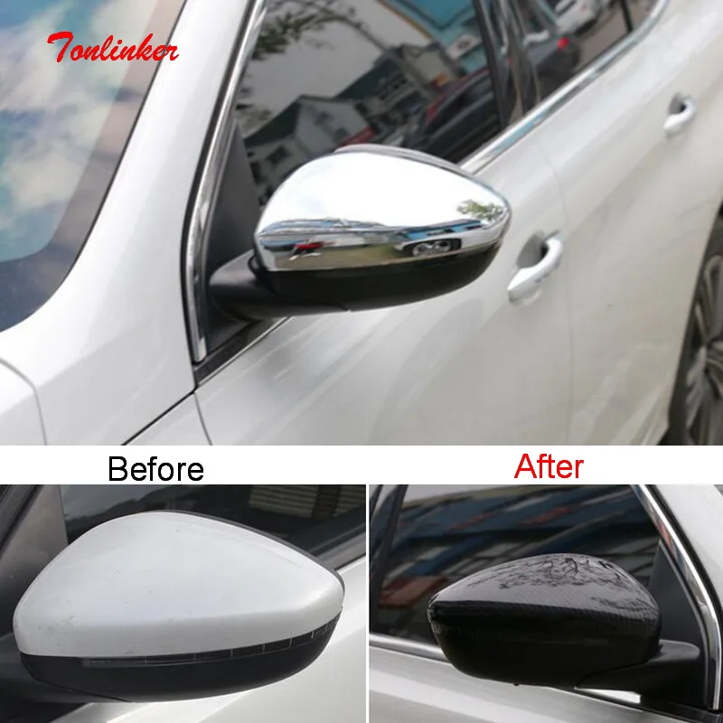 Tonlinker Tapa de retrovisor cromada para Peugeot 308 T9 - imagen 2