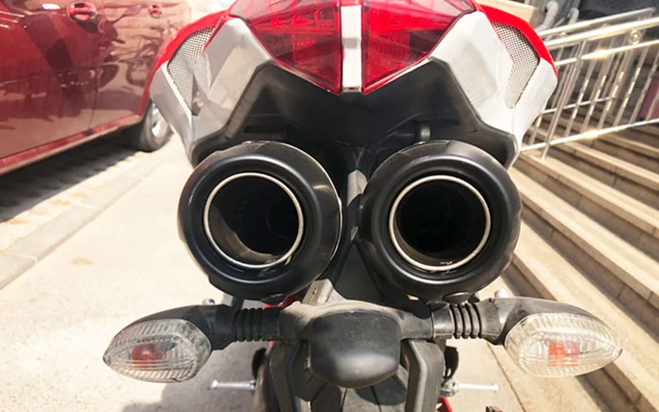 Escape completo Ducati 848 EVO 1098 1198 con silenciador y enlace medio - imagen 5