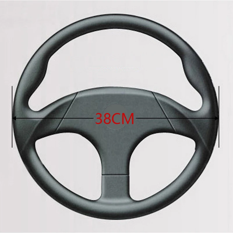 Funda volante cuero cosida a mano antideslizante - imagen 5