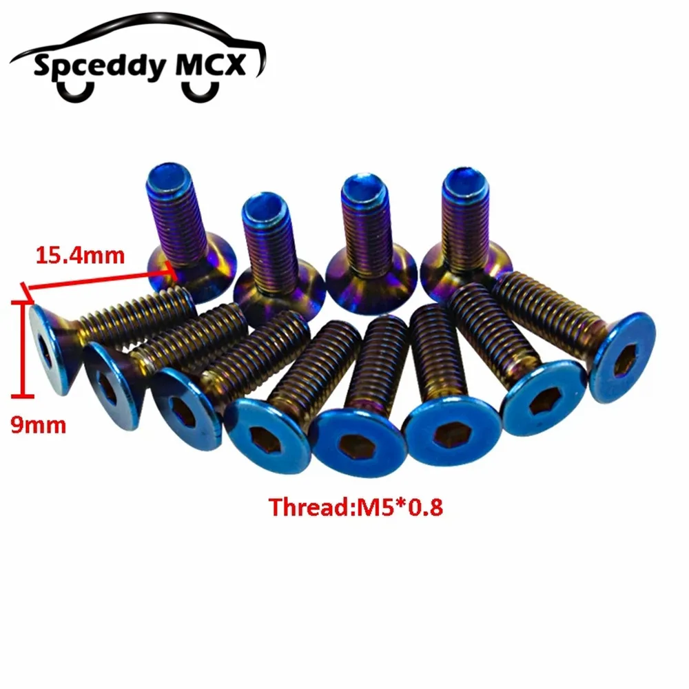 Kit de tornillos volante M5 en titanio quemado JR-LS06CR-R/T – universal - imagen 2