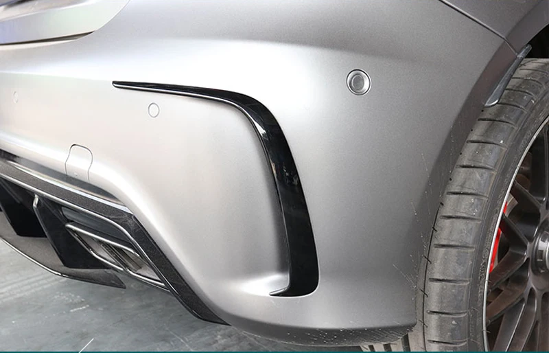Alerones de parachoques trasero ABS negro – Mercedes A W176 - imagen 5
