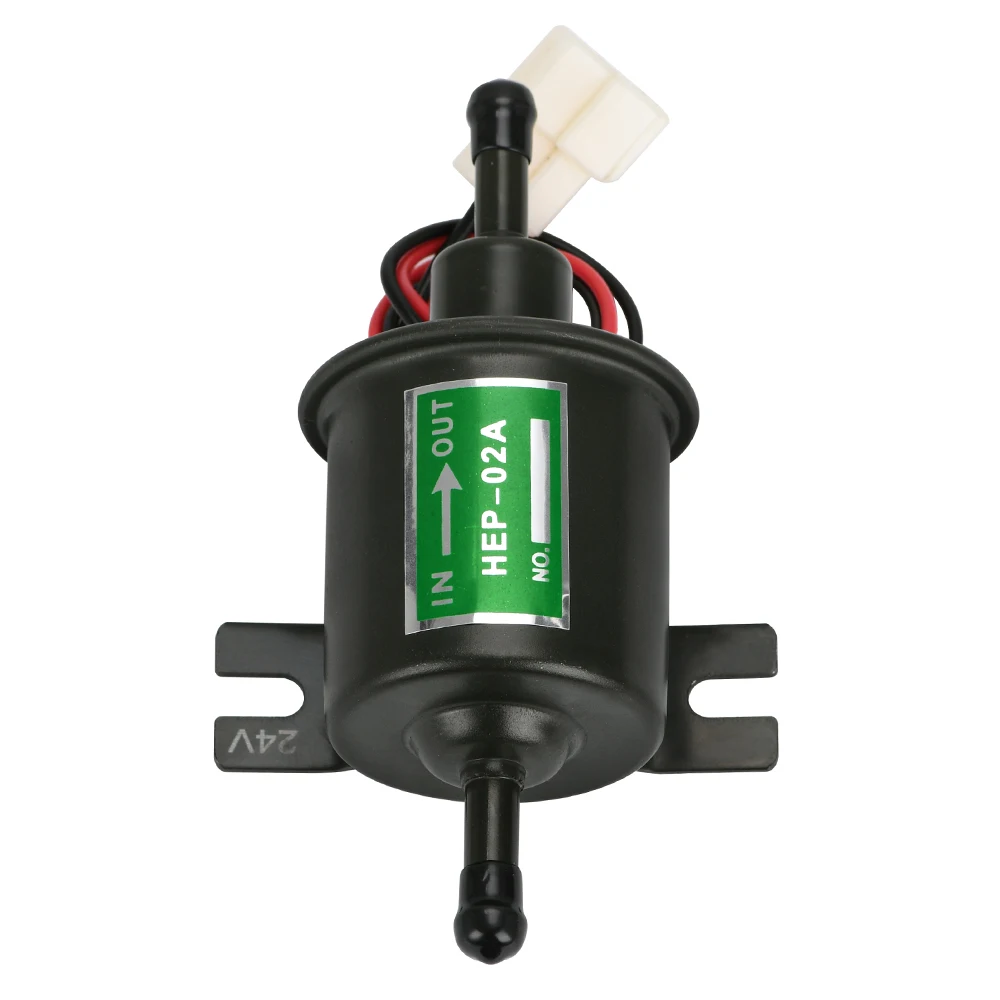 3 colores Universal 12V bomba de combustible eléctrica de baja presión perno de fijación de alambre Diesel HEP-02A de gasolina para el carburador de la motocicleta ATV - imagen 5