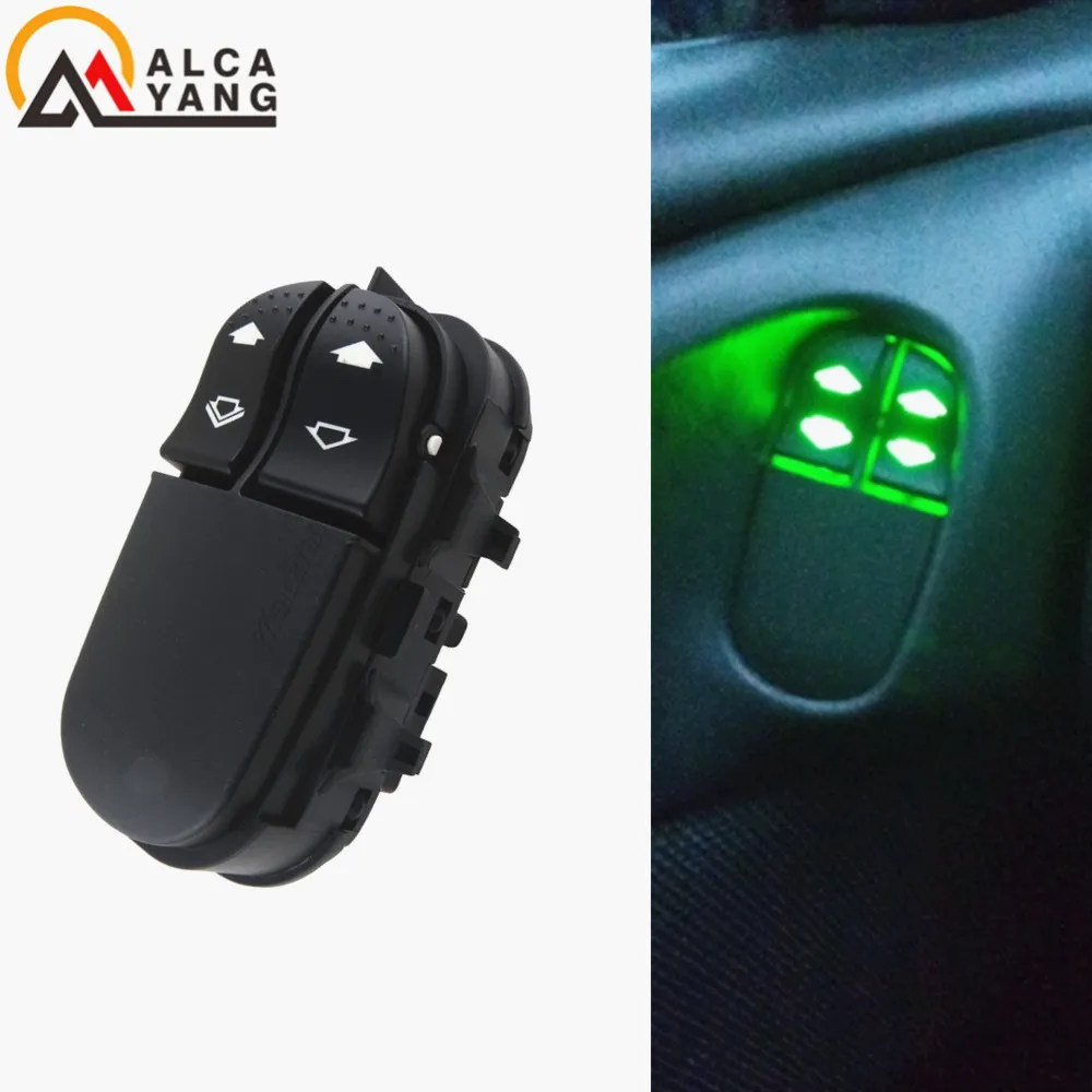 Elevador de ventanas de alta calidad, interruptor de coche duradero de alta confiabilidad, color negro, YS4T14529AA, para Ford Focus CAK MK1 1998-2005