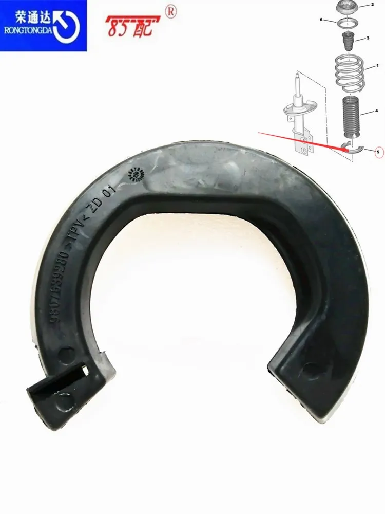 9807639280 Base de muelle amortiguador delantero Peugeot 308/3008
