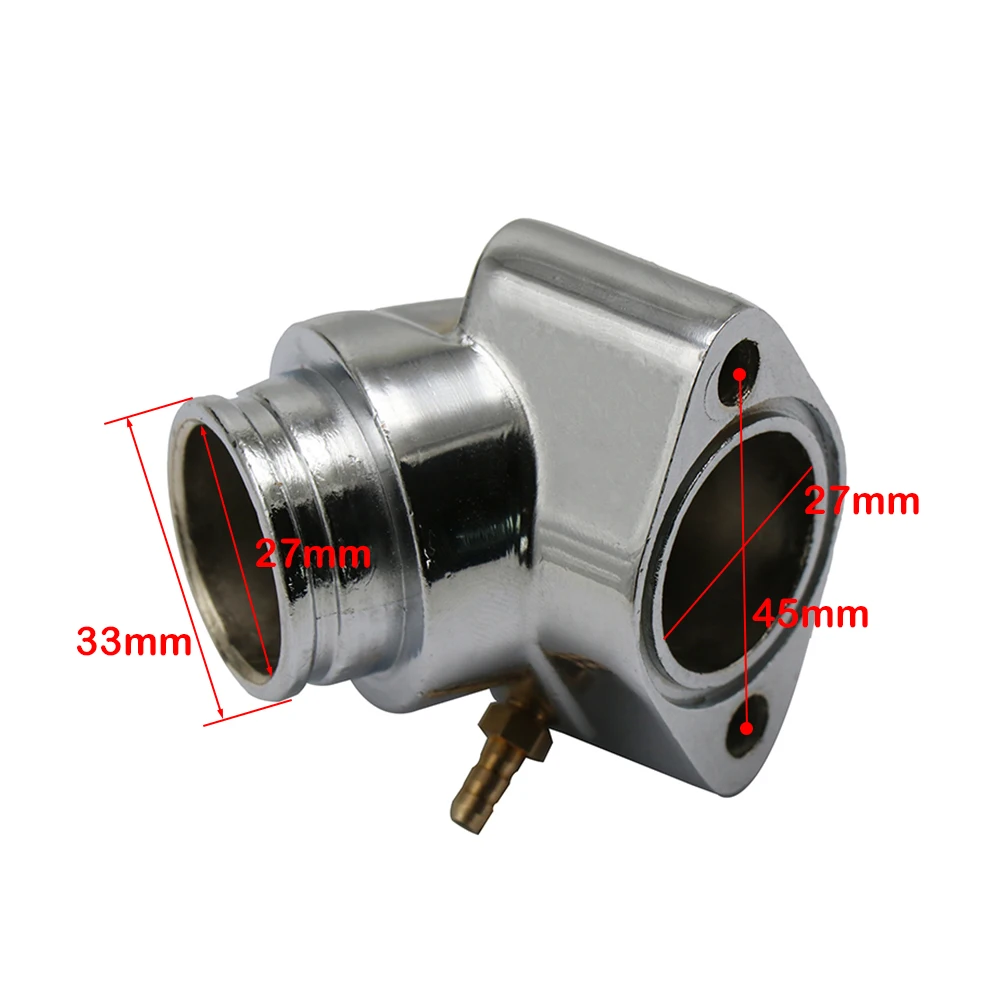 ZS Racing-colector de admisión de aluminio, accesorio con interfaz de carburador de 35mm para Scooter GY6 125 GY6 150 - imagen 3