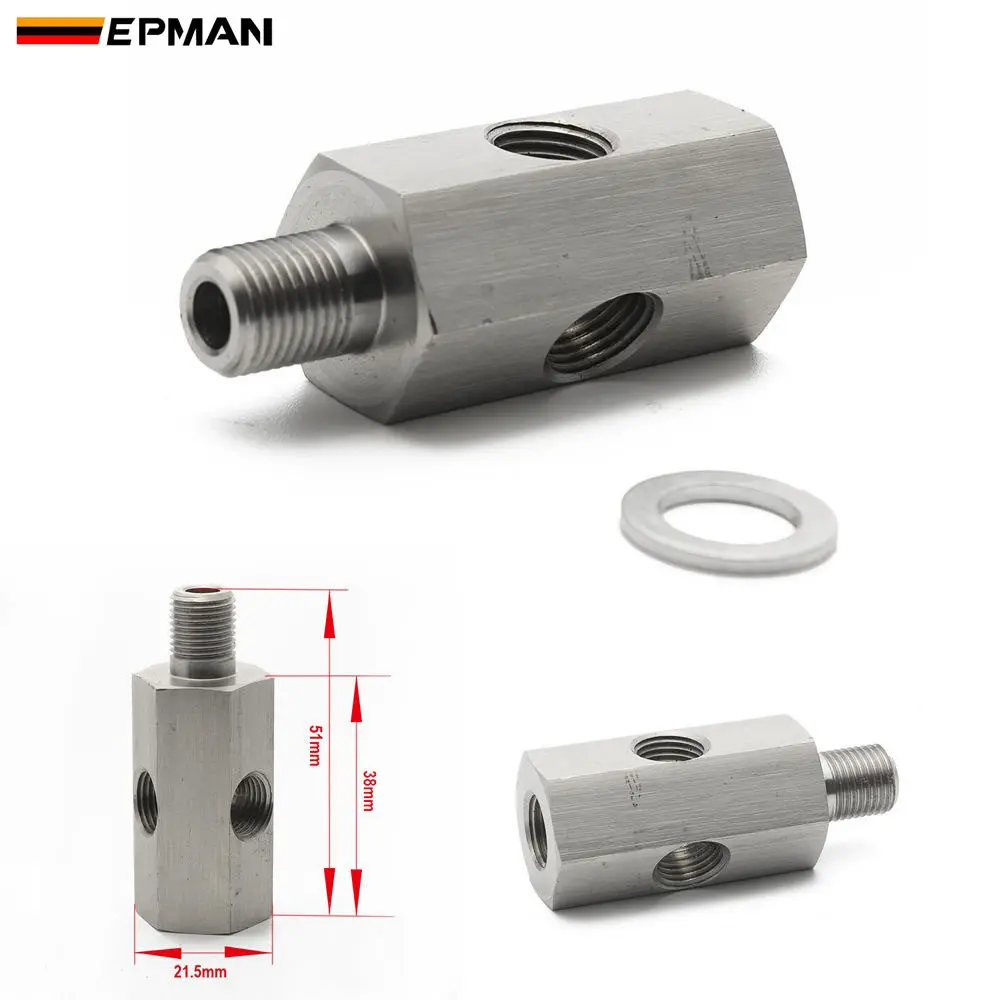 EPMAN Adaptador T sensor presión aceite NPT/BSPT M10x1.0 – EP-CGQ98 - imagen 4