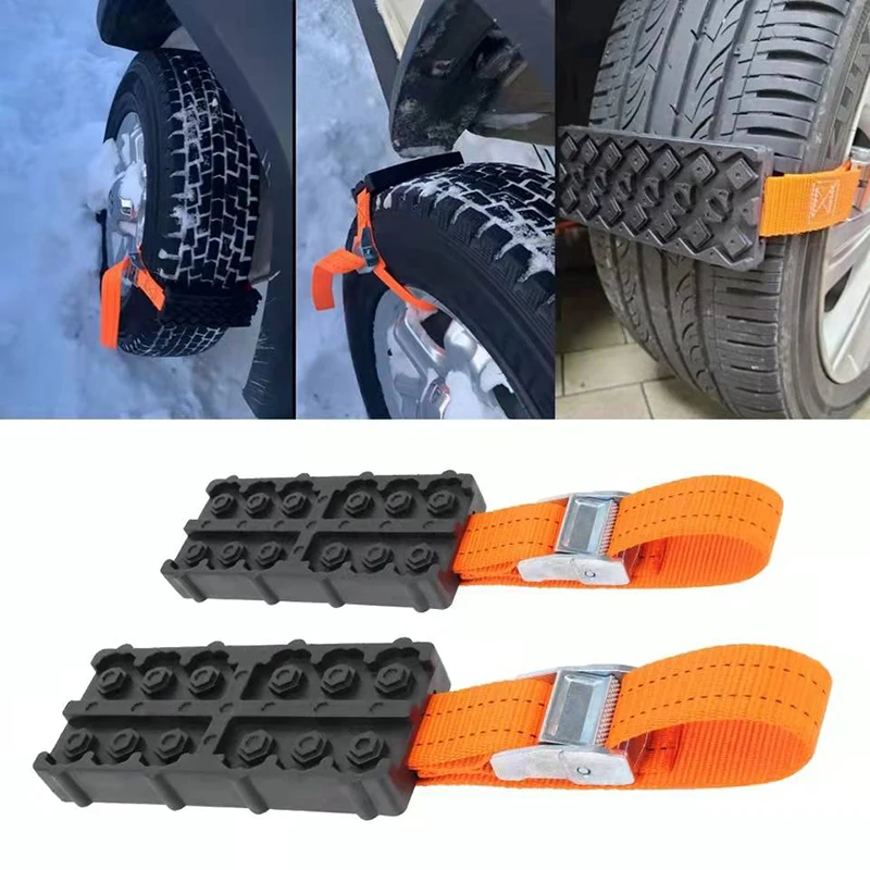 Cadenas de nieve de emergencia PU para coche