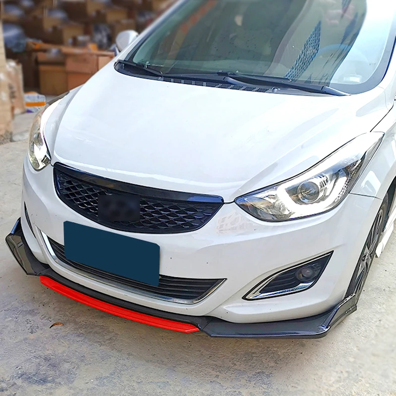 Labio delantero acabado carbono para Hyundai Elantra 2012-2015 - imagen 2