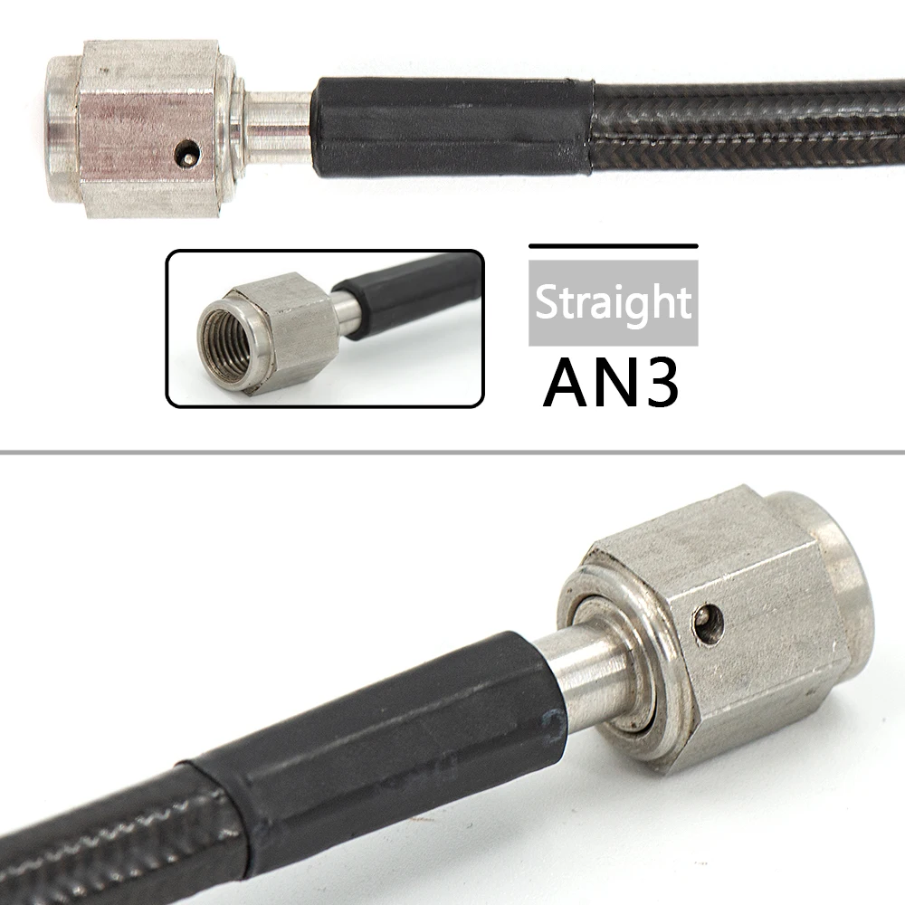 Latiguillo de embrague de acero inox AN3-M10 para maestro y esclavo - imagen 4