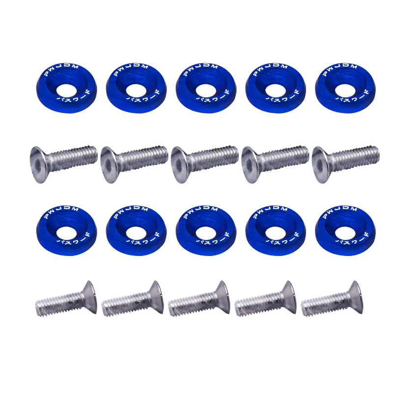 Pack de pernos M6 y arandelas de aluminio