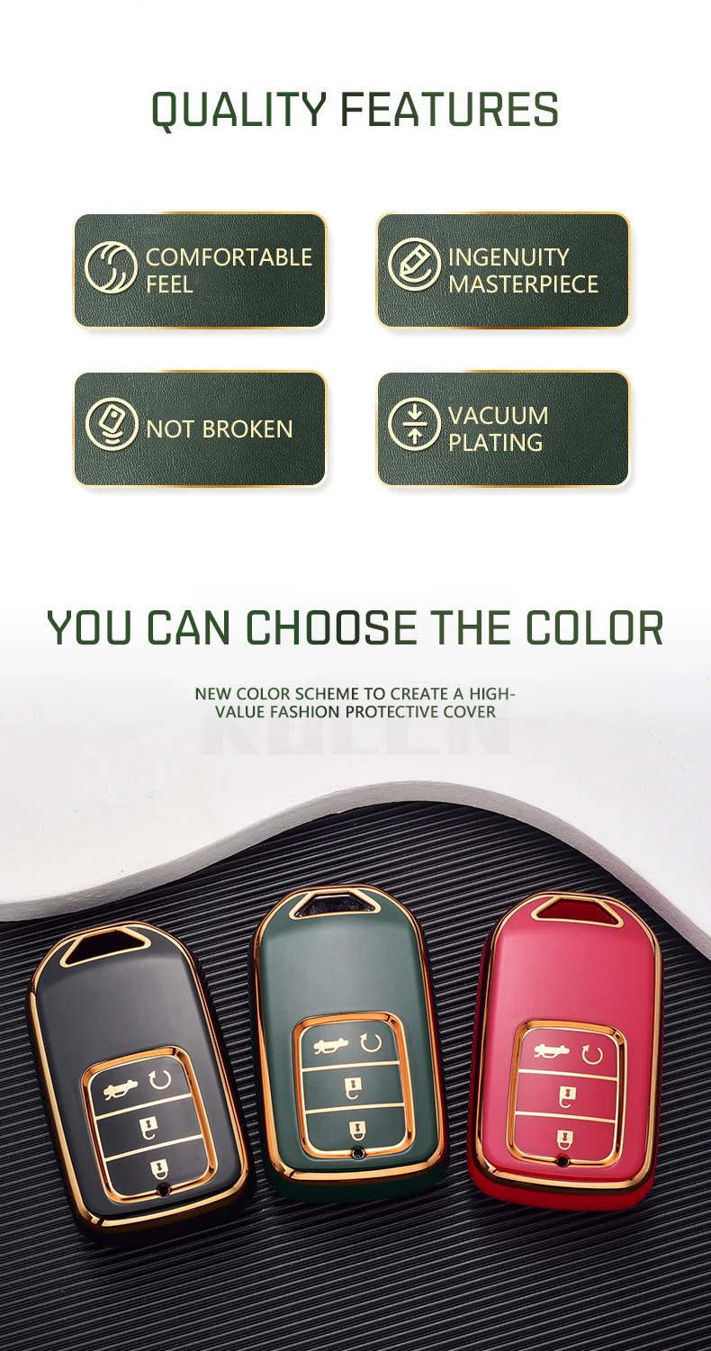 Funda KOLEN con iconos de botón en relieve