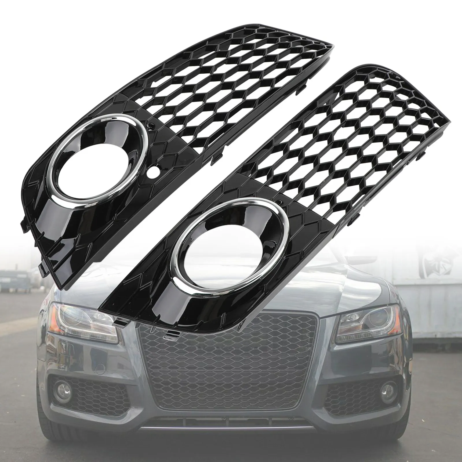 Rejilla antiniebla de panal para Audi A4 B8 y RS4 (2009-2012) - imagen 2