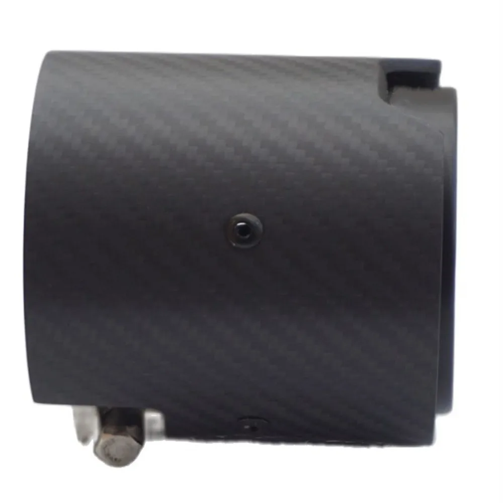 Punta de escape negra de fibra de carbono para BMW M2, M3 y M4 - imagen 2