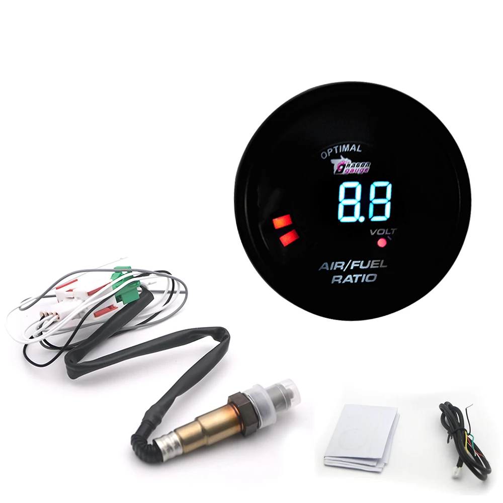 Reloj AFR 52 mm con sonda lambda de banda estrecha 12 V