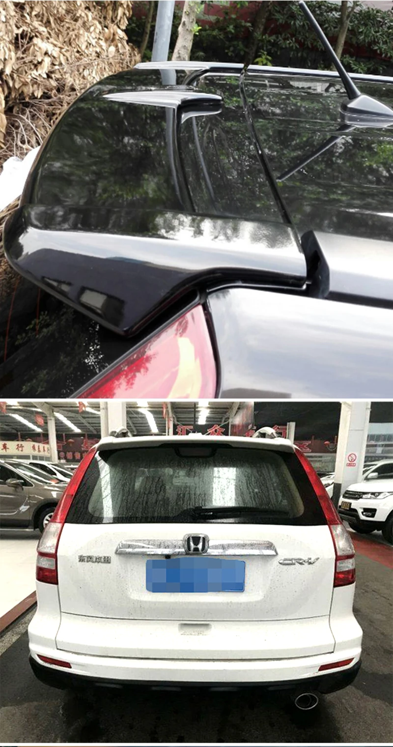 Detalle del spoiler trasero de ABS
