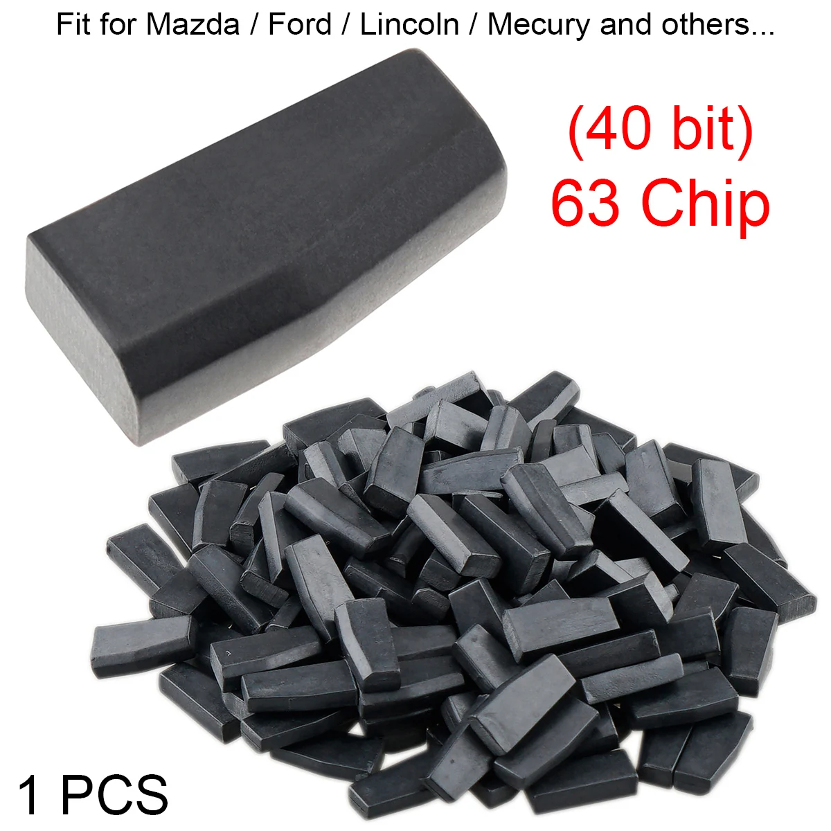 Transpondedor 4D63 de 40 bits para llave Mazda, Ford, Lincoln y Mercury