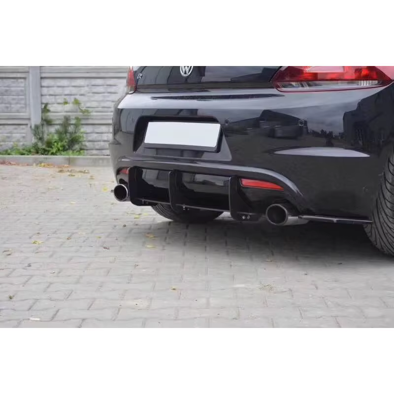 Difusor trasero ABS negro para VW Scirocco R 2009-2017 - imagen 3