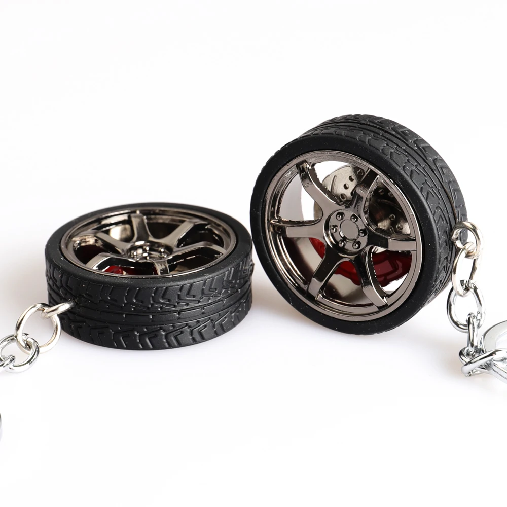 Llavero metal estilo TE37 – Diseño disco freno racing Toyota - imagen 5