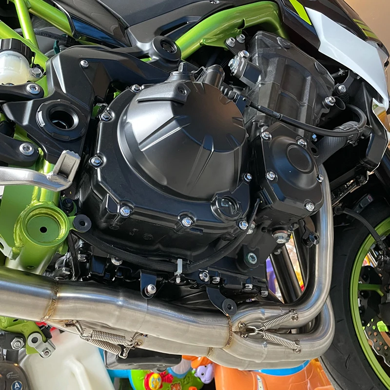 Sistema de Escape completo para motocicleta, tubo de enlace medio delantero modificado, 51mm, para Kawasaki Ninja 900, Z900, 2017, 2018, 2019, 2020, 2021 - imagen 3
