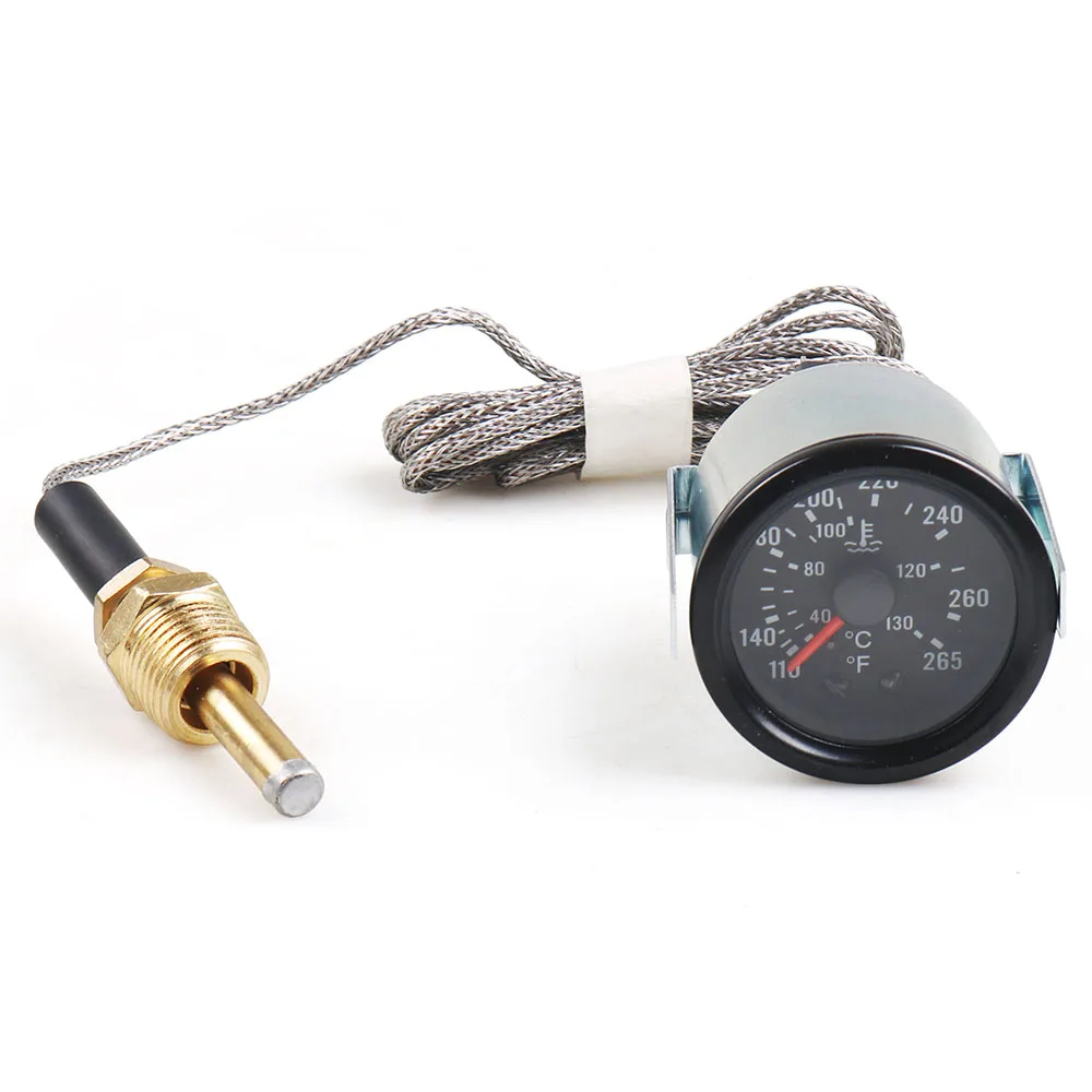 Medidor temperatura agua 52 mm 12 V con sensor NPT 1/2" - imagen 2