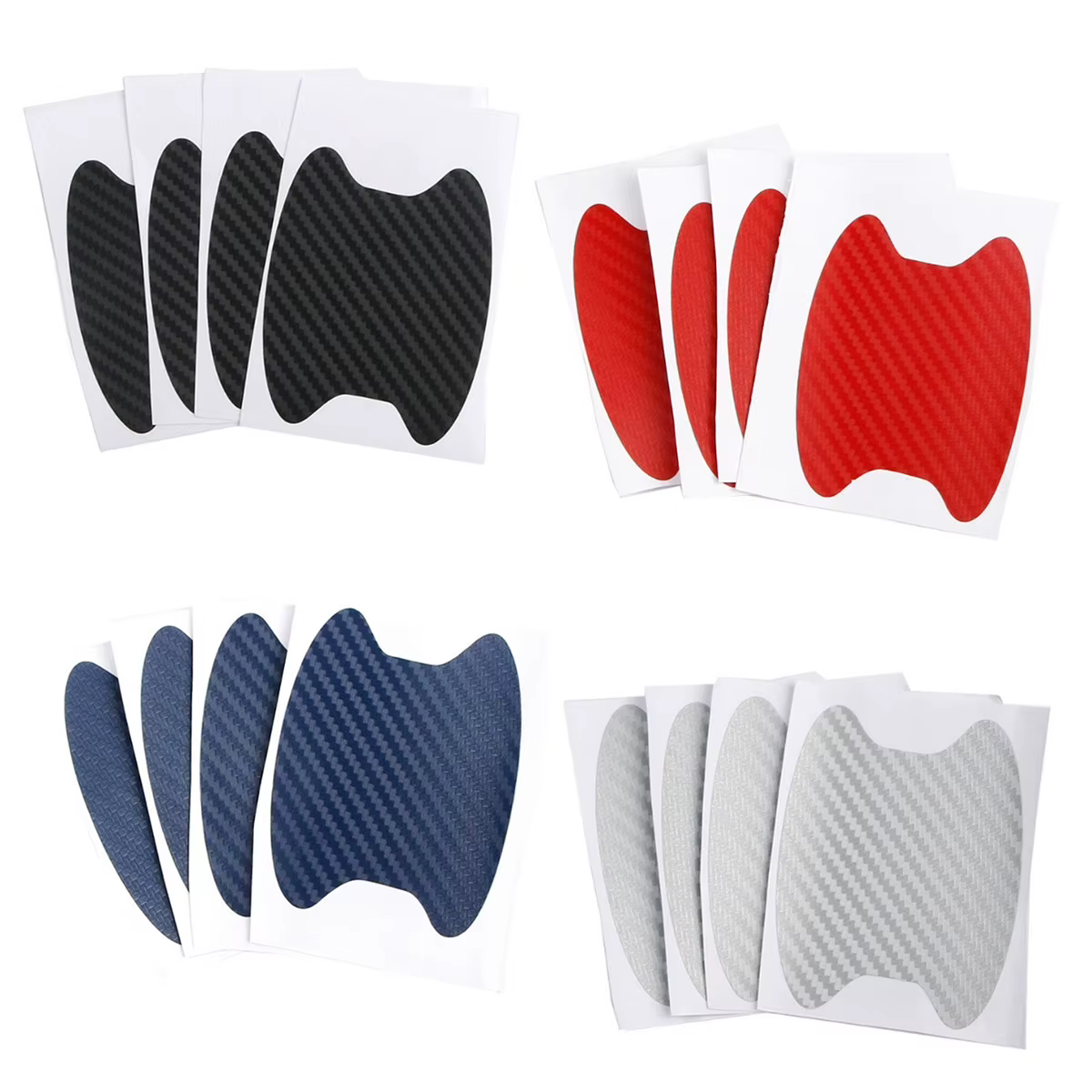 Protector fibra carbono manija puerta – Universal auto Opel, Kia, Ford - imagen 5