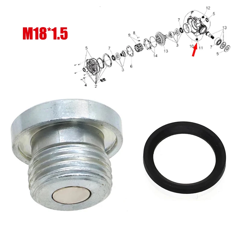 Tapón drenaje diferencial delantero Polaris Sportsman RZR Ace XP 1000